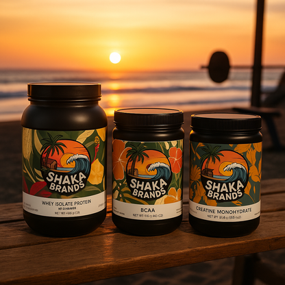 Shaka Brands Aloha Performance Stack – Whey Isolate, BCAA & Creatine