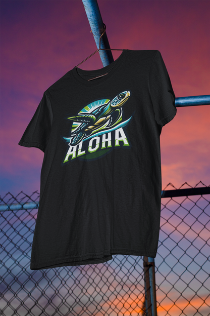 Shaka Brands | Graphic Tee's | Chibi Luau Collection | Aloha Turtle Crew Neck Shirt