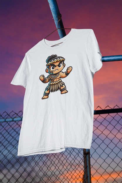 Shaka Brands | Graphic Tee's |  Hawaiian Chibi Warrior Crew Neck Shirt