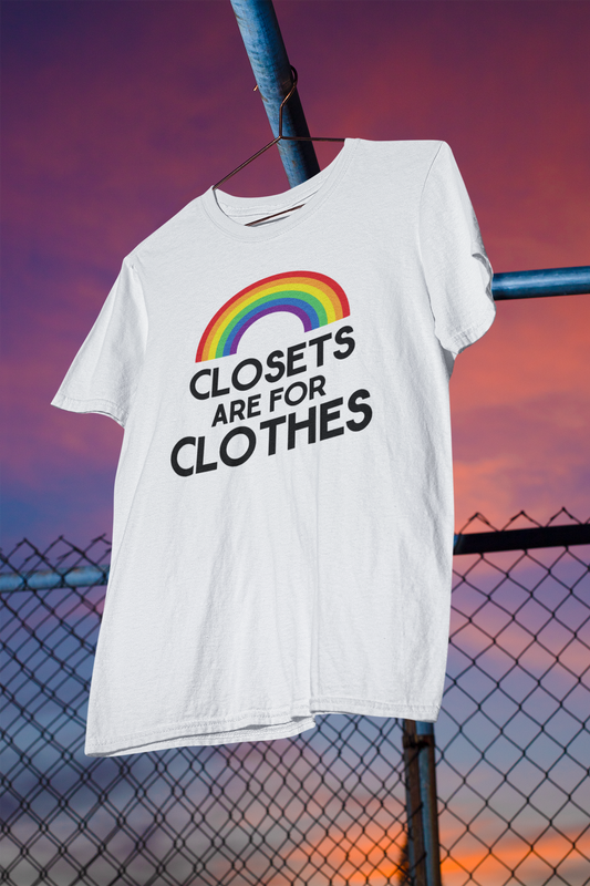 Shaka Brands | LGBTQ Pride Collection | Closets Are For Clothes T-shirt