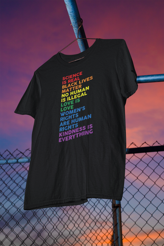 Shaka Brands | Graphic Tees | Science IS Real, Black Lives Matter... PRIDE T-Shirt