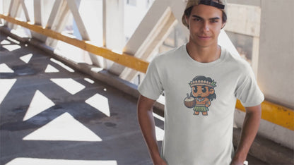 Shaka Brands | Graphic Tee's |  Chibi Luau Collection | Hawaiian Chibi Crew Neck Shirt