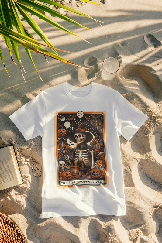 Shaka Brands | Graphic Tees | The Halloween Lover Tarot Card T-Shirt