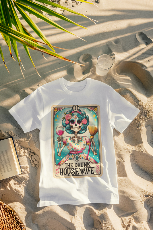 Shaka Brands | Graphic Tees | The Drunk Housewife Tarot Card T-Shirt