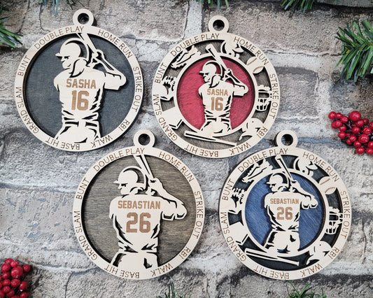 Customizable Baseball Ornament