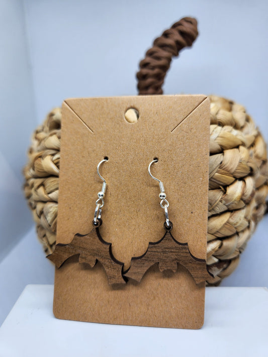 Shaka Brands | Laser Cut | Halloween Earrings *Hanging Bats*