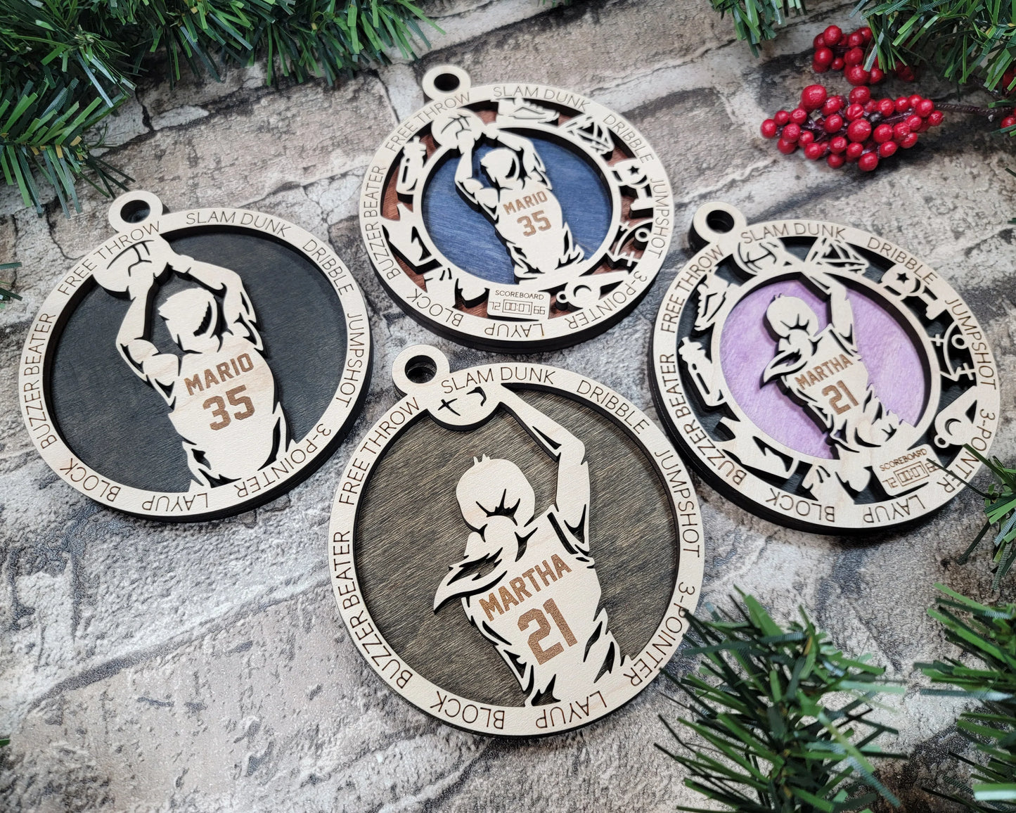 Customizable Basketball Ornament