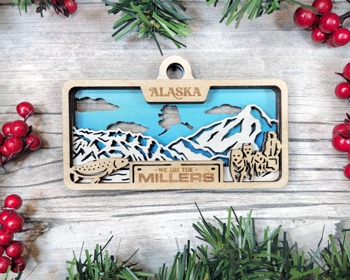 Customizable Alaska Ornament