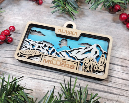 Customizable Alaska Ornament