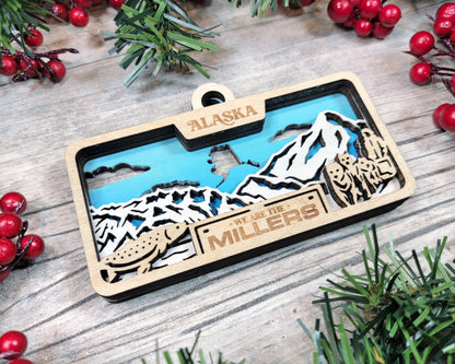 Customizable Alaska Ornament