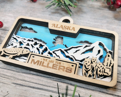 Customizable Alaska Ornament