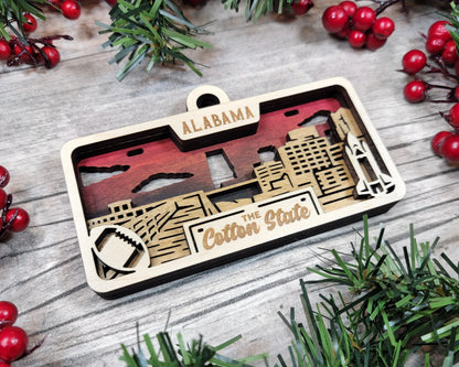 Customizable Alabama Ornament