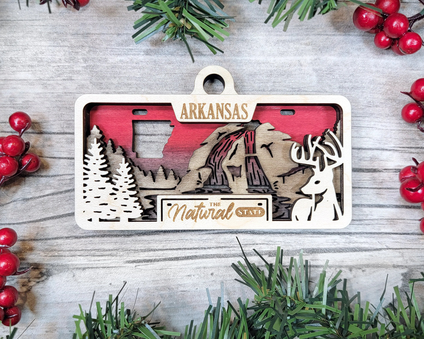 Customizable Arkansas Ornament