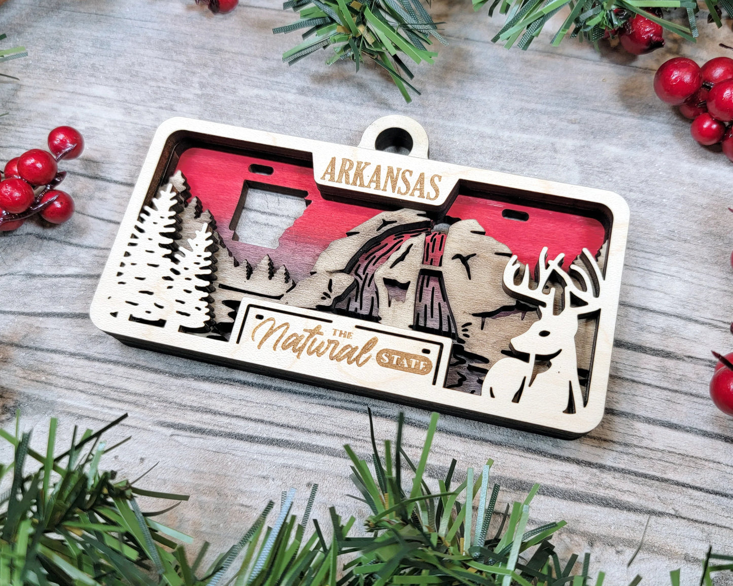 Customizable Arkansas Ornament