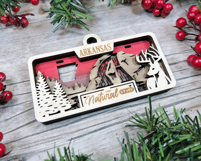 Customizable Arkansas Ornament