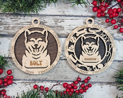 Customizable Akita Inu Ornament