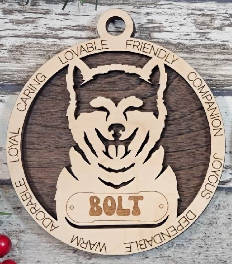 Customizable Akita Inu Ornament