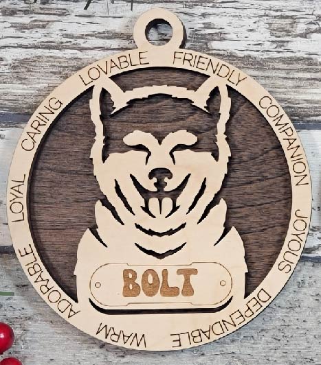 Customizable Akita Inu Ornament