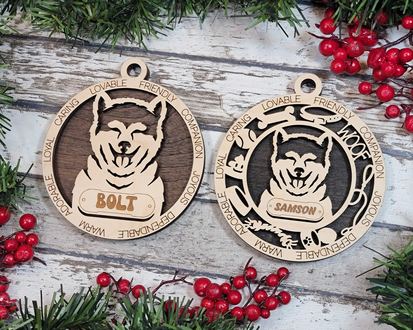 Customizable Akita Inu Ornament