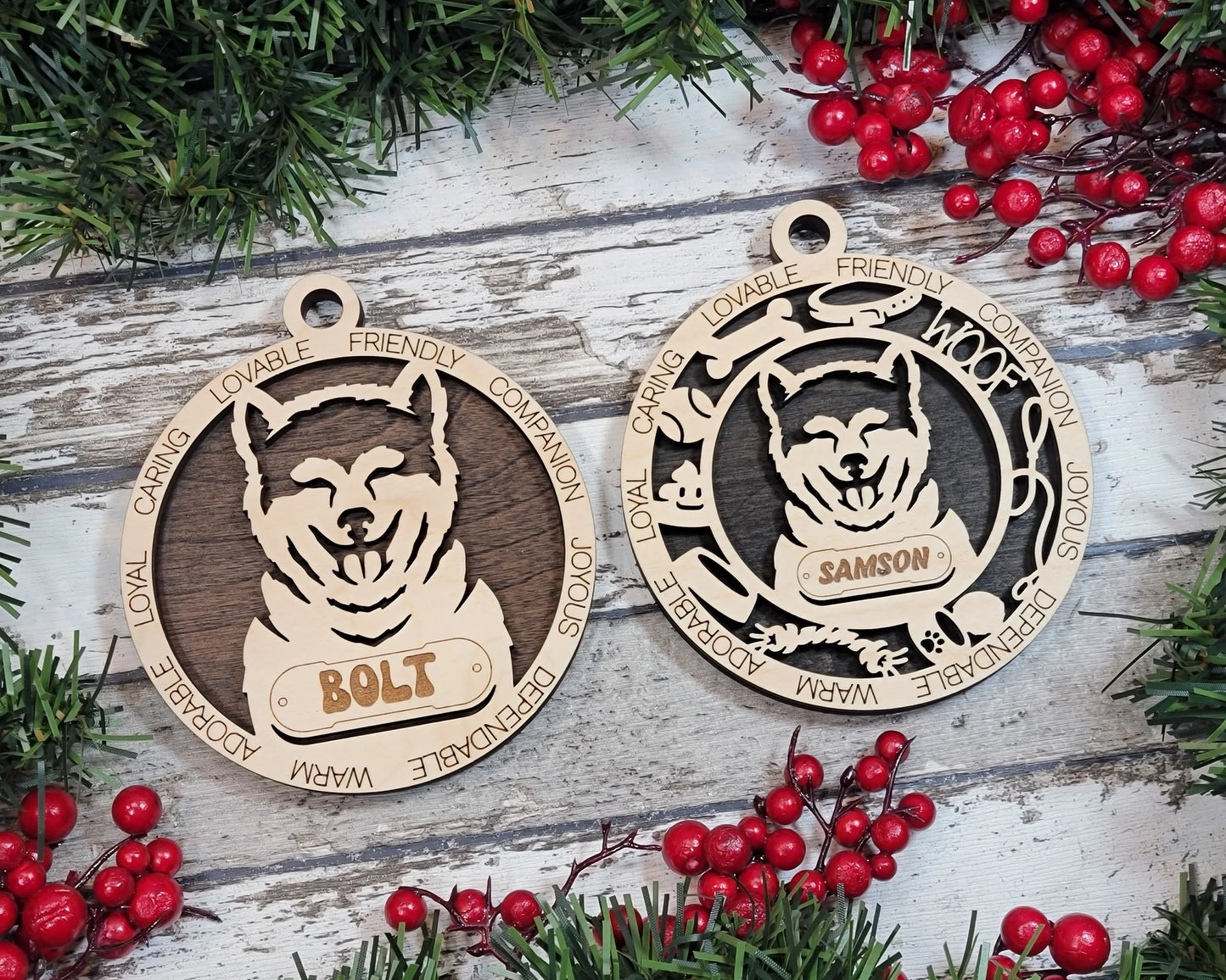 Customizable Akita Inu Ornament