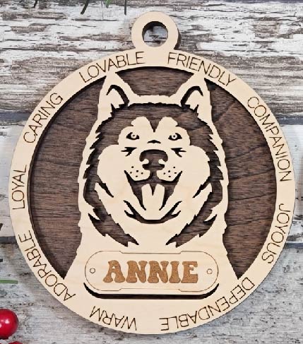 Customizable Alaskan Malanute Ornament