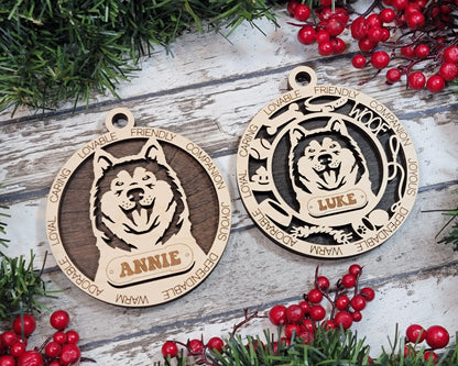 Customizable Alaskan Malanute Ornament