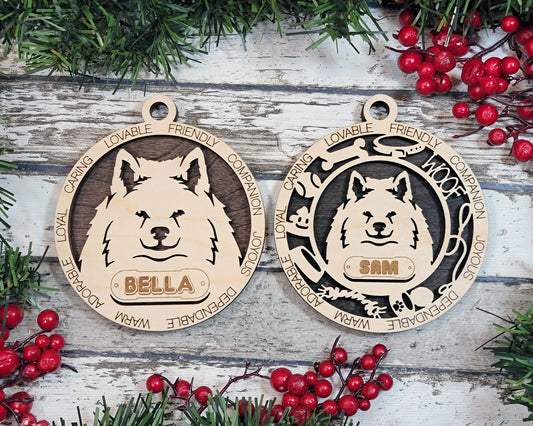 Customizable American Eskimo Ornament