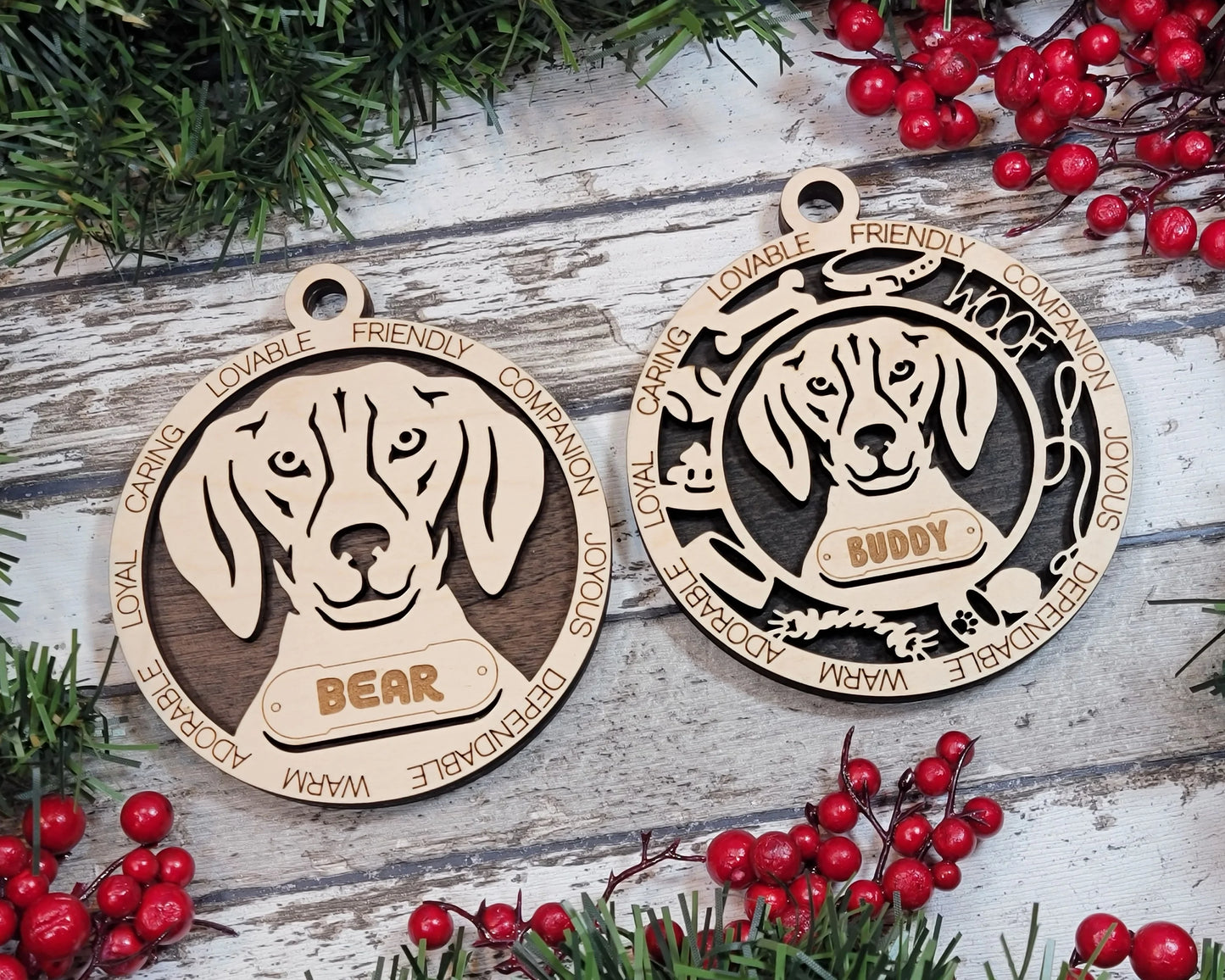 Customizable American Foxhound Ornament