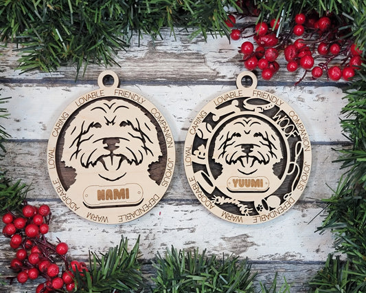 Customizable Australian Labradoodle Ornament