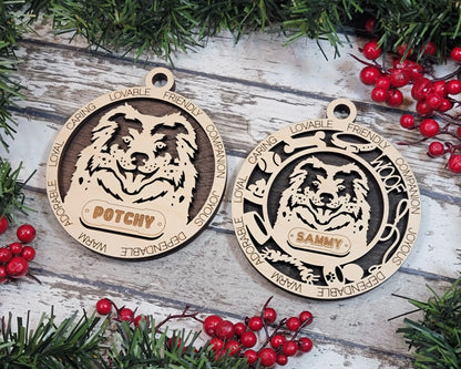 Customizable Australian Shepherd Ornament