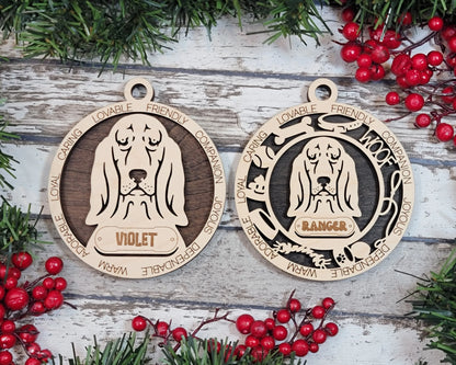 Customizable Bassett Hound Ornament