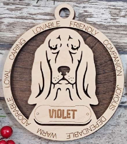 Customizable Bassett Hound Ornament