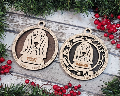 Customizable Bassett Hound Ornament