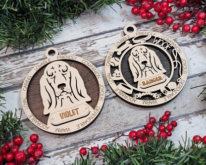 Customizable Bassett Hound Ornament