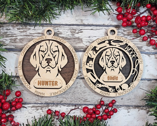 Customizable Beagle Ornament