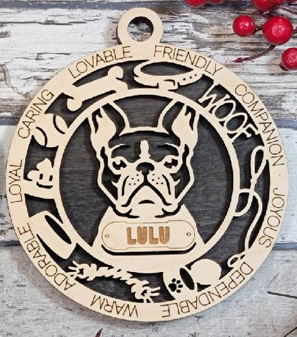 Customizable Boston Terrier Ornament