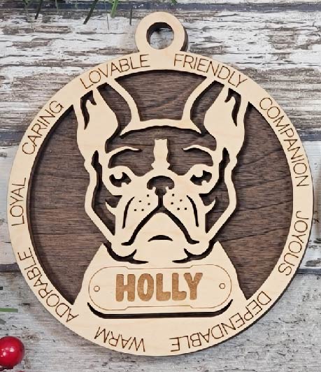 Customizable Boston Terrier Ornament