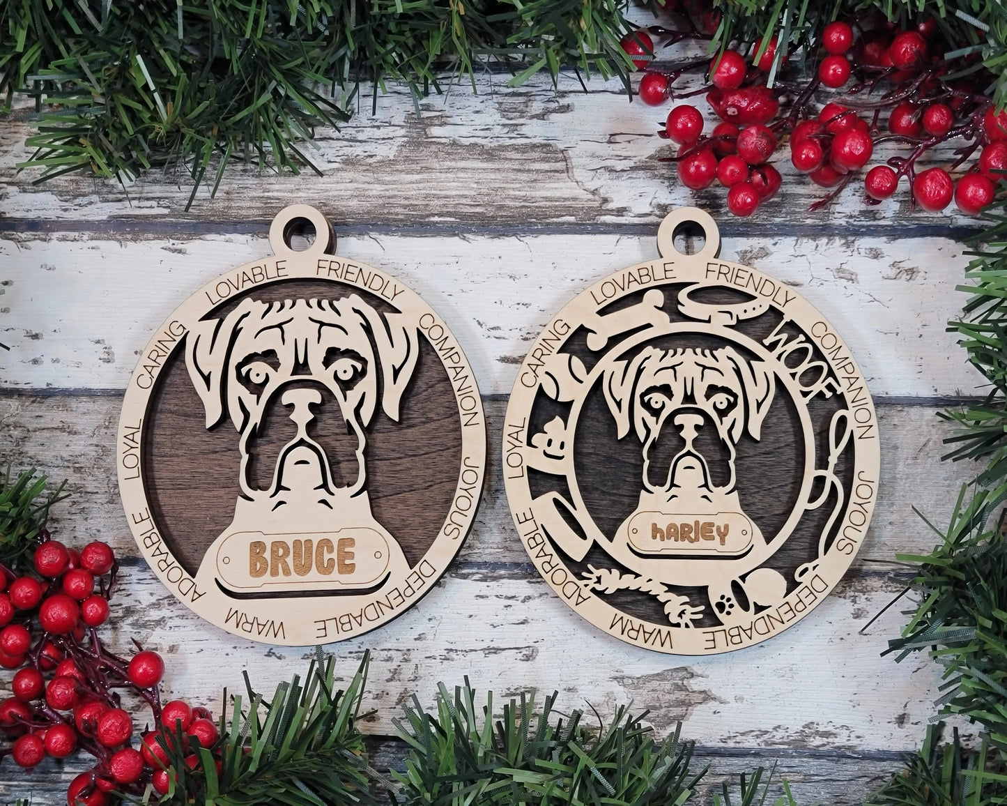 Customizable Boxer Ornament