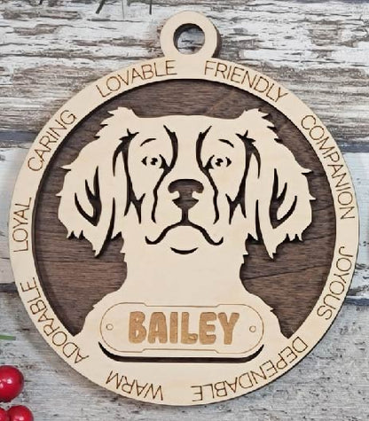 Customizable Brittany Ornament