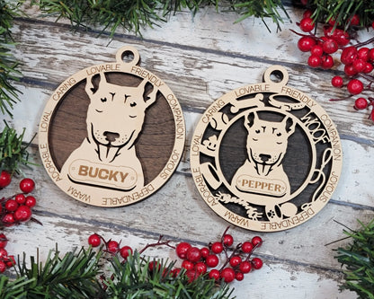 Customizable Bull Terrier Ornament