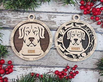 Customizable Chesapeake Bay Retriever Ornament