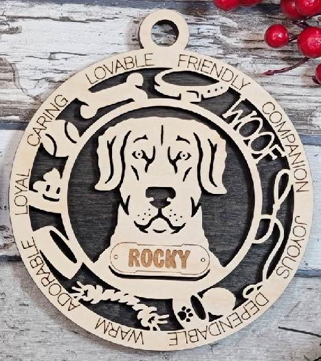 Customizable Chesapeake Bay Retriever Ornament