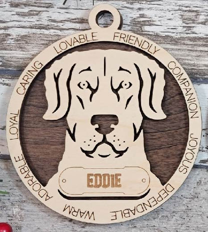 Customizable Chesapeake Bay Retriever Ornament