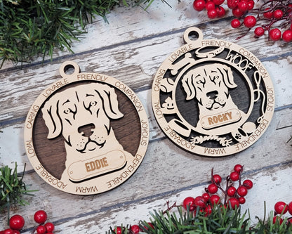 Customizable Chesapeake Bay Retriever Ornament