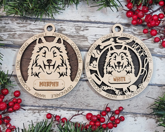 Customizable Collie Ornament