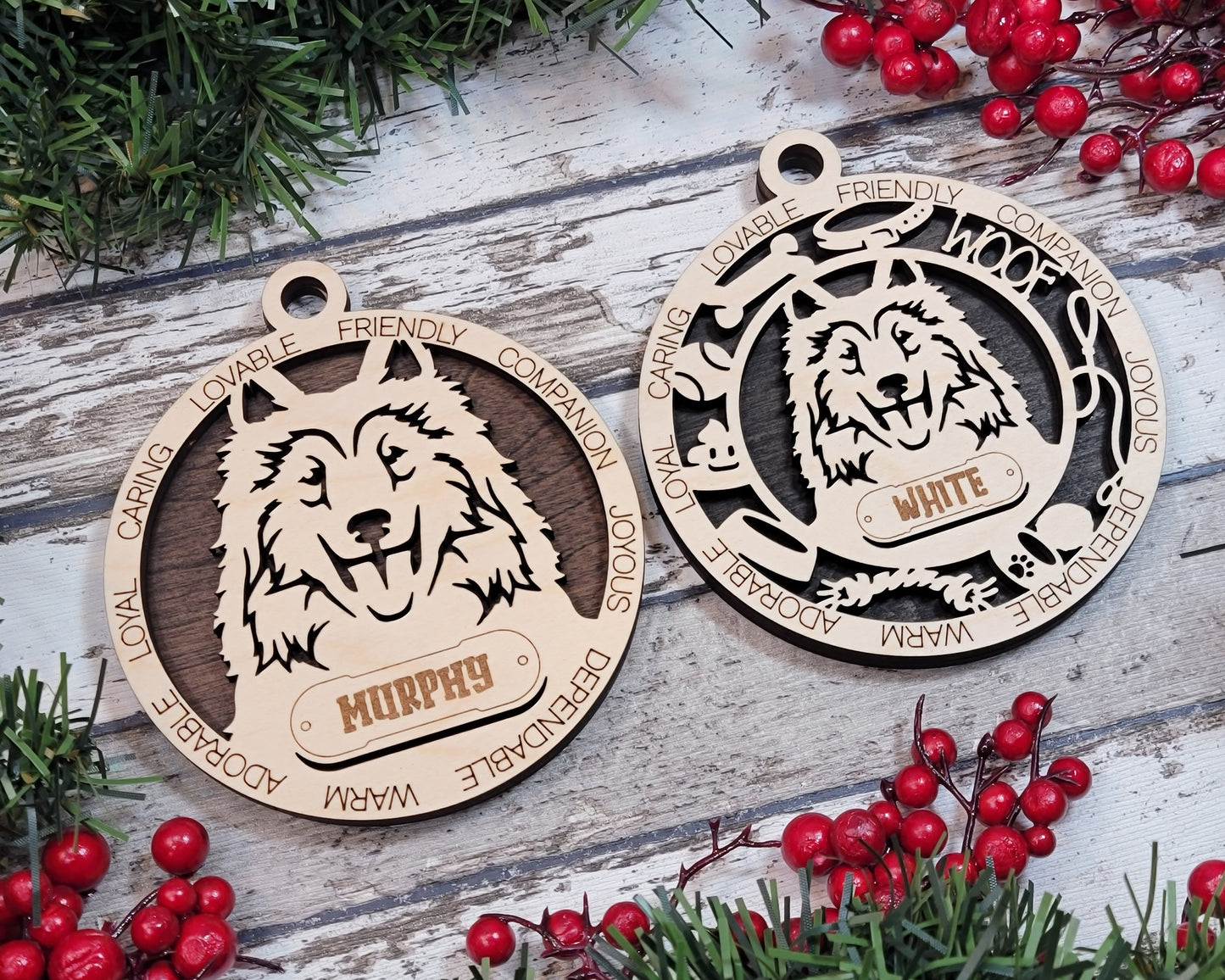 Customizable Collie Ornament