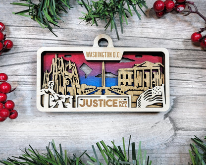 Customizable Washington D.C. Ornament