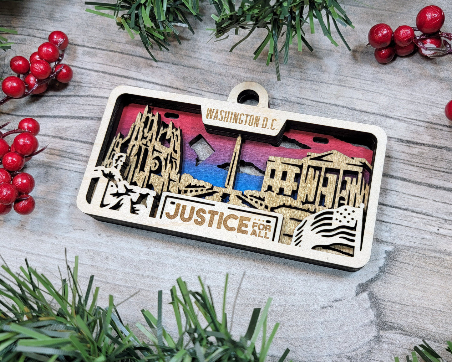 Customizable Washington D.C. Ornament