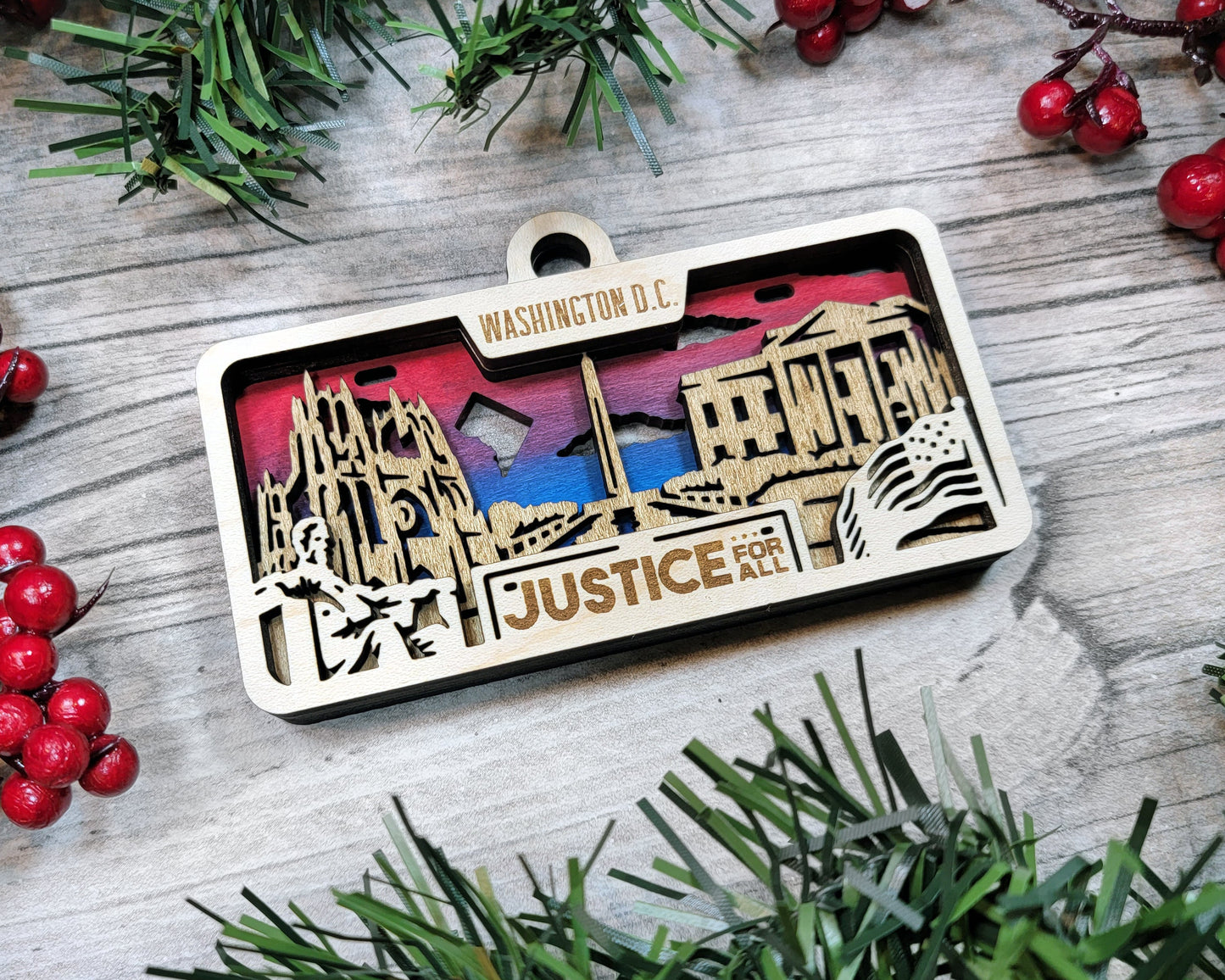 Customizable Washington D.C. Ornament