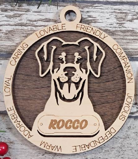 Customizable Doberman Pinscher Ornament